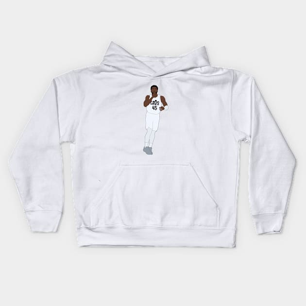 Donovan Mitchell minimal Kids Hoodie by whelmd